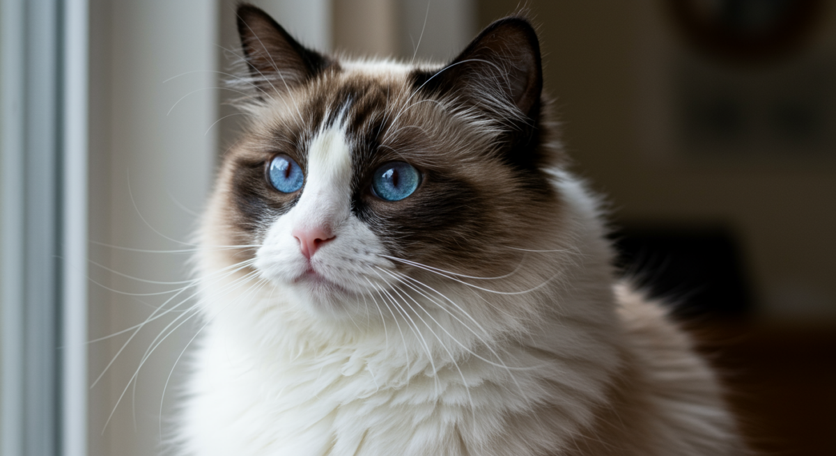Le Ragdoll bicolore : la robe en V et ses spécificités